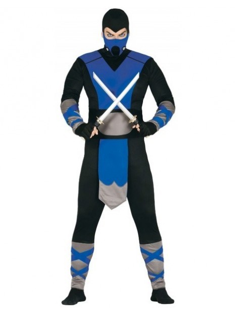 Disfraz Ninja Azul Adulto