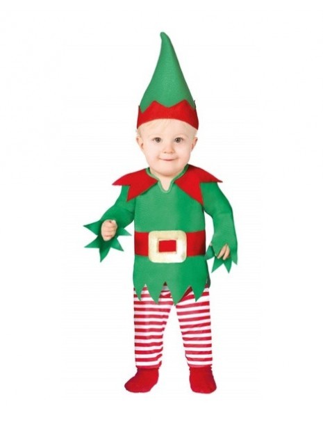 Disfraz Elfo pantalon a rayas bebés