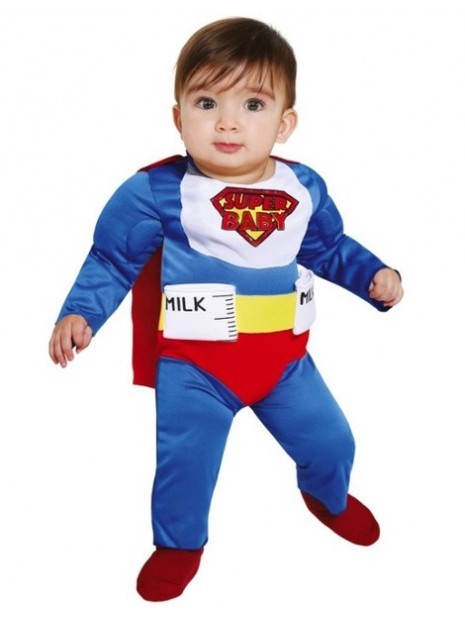 Disfraz Super Biberon Man para bebés