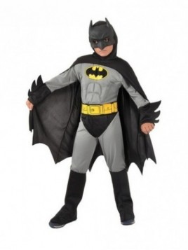 Disfraz Batman Musculoso Gris Infantil