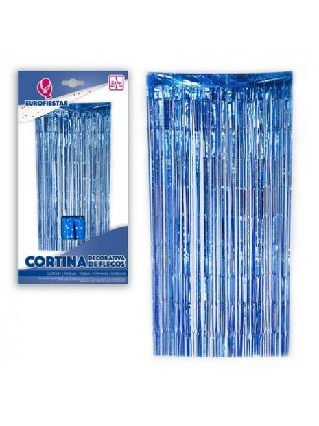 Cortina flecos 2x1M.puntitos colores