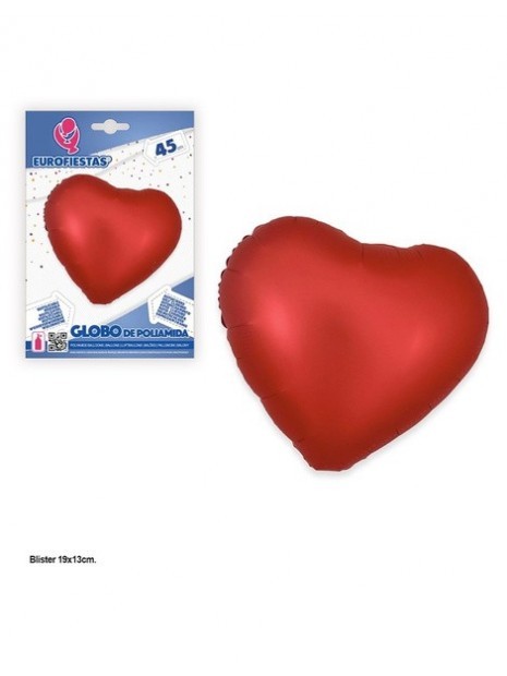 Globos Poliamida Corazón 45 cms. colores