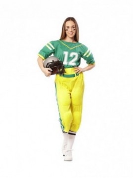 Disfraz Jugadora fútbol americano mujer