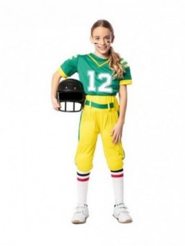 Disfraz Jugadora fútbol americano niña