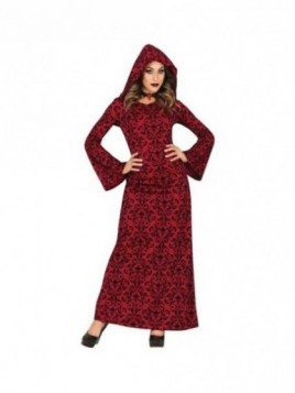 Disfraz Bruja Encapuchada roja mujer