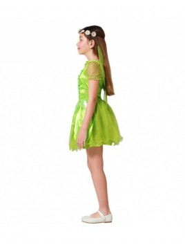 Disfraz Hada madrina verde para niña