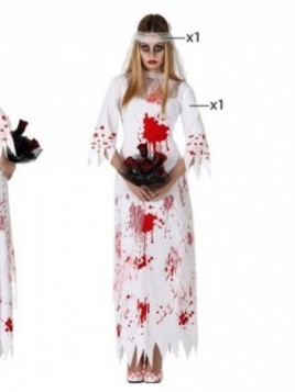 Disfraz Novia sangrienta para  mujer