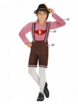 Disfraz Tiroles terciopelo para niño