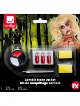 Set Zombie Maquillaje Y Sangre