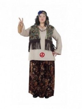 Disfraz Hippie mujer XXL