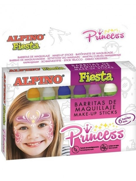 Set Fiesta Princesas Maquillaje 6 Barras