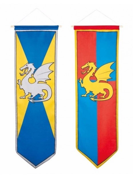 Banner decoración medieval 100x30cm unid