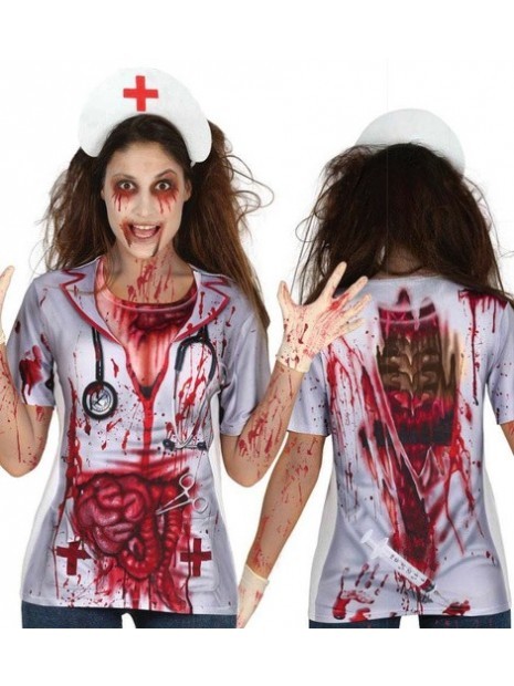 Camiseta Zombie mujer