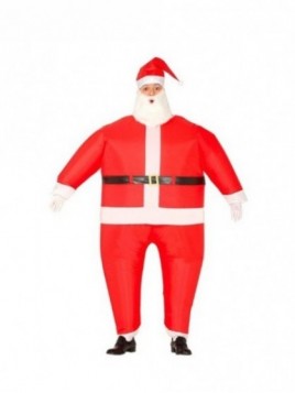 Disfraz Papa Noel hinchable para hombre