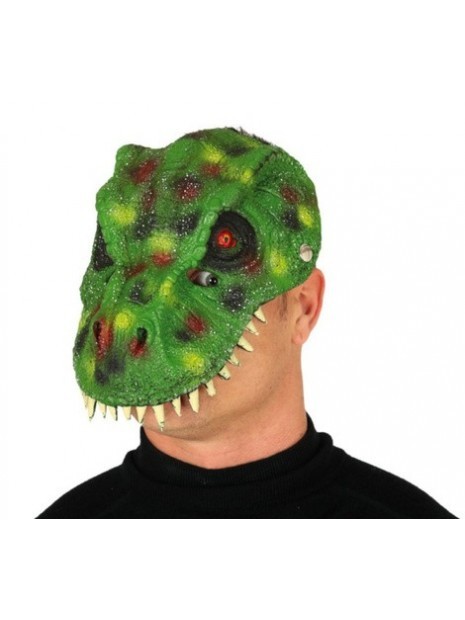 Máscara Dinosaurio verde EVA