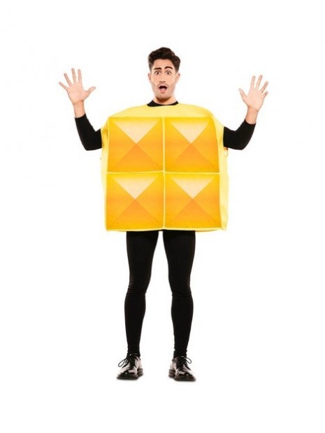 Disfraz de Tetris amarillo O  adulto