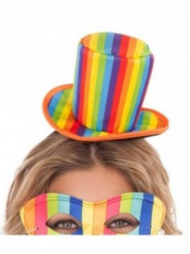 Diadema sombrero rainbow