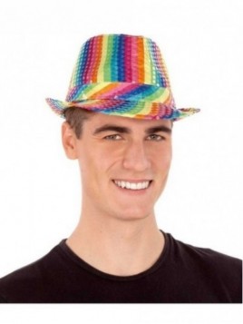 Sombrero lentejuelas rainbow