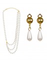 Conjunto Collar + pendientes perlas