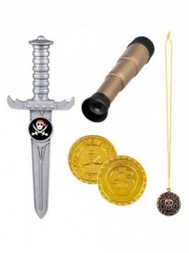 Set accesorios Pirata 4 piezas