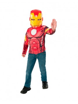 Disfraz Iron Man pecho+mascara caja INF.