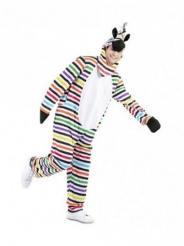 Disfraz Cebra multicolor adulto