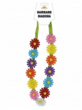 Diadema/cinta flores multicolor