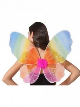 Alas mariposa multicolor