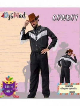 Disfraz Cowboy negro TV  adulto