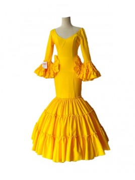 Traje Flamenca canastero amarillo señora