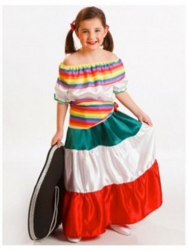 Disfraz Mejicana para niña