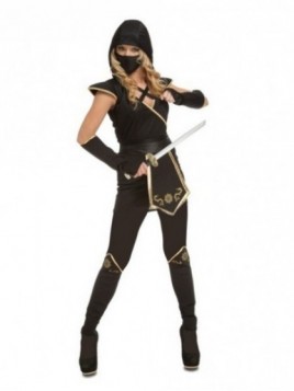 Disfraz Ninja negro para mujer