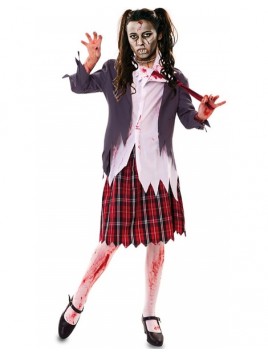 Disfraz Colegiala Zombie mujer