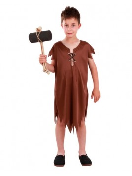 Disfraz Troglodita marrón para niño