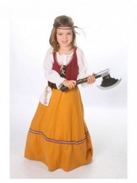 Disfraz  Medieval Helga para niña