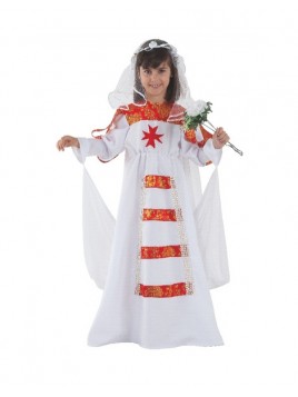 Disfraz Novia Medieval para niña