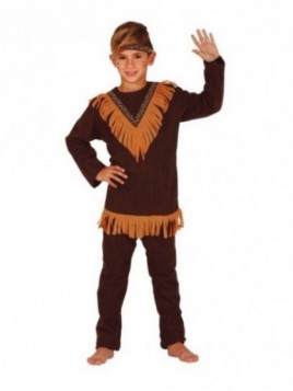 Disfraz Indio marrón para niño