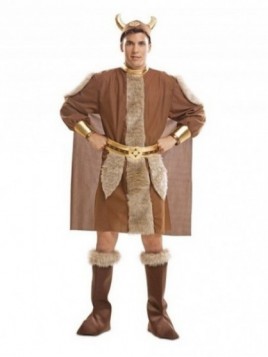 Disfraz Vikingo marrón para hombre