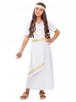 Disfraz Romana blanca para niña